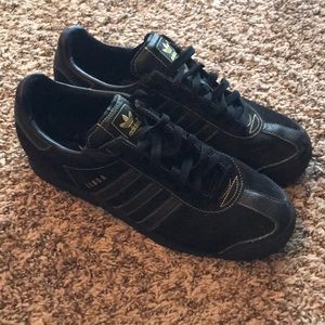 adidas Samoa black and gold sneaker
